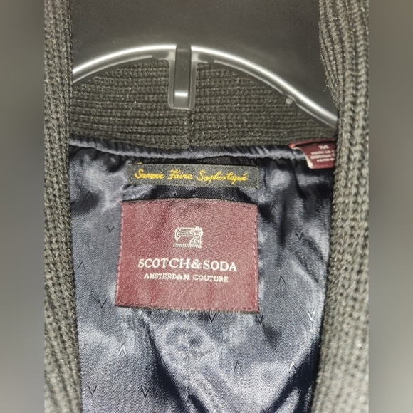 wool blend quilted plaid vest Women's Sz Medium SCOTCH & SODA - Picture 12 of 16